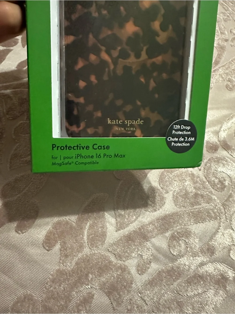 kate spade Brown Tortoiseshell iPhone 16 Pro Max Case